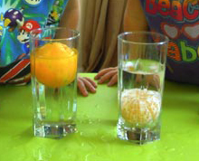 Educating CHildren|Preschool|Science|emotions|Sink the Orange.
