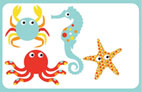 Educating CHildren|Preschool|Maths|Water|Five little sea creatures