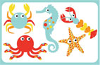 Educating CHildren|Preschool|Maths|Water|Five little sea creatures