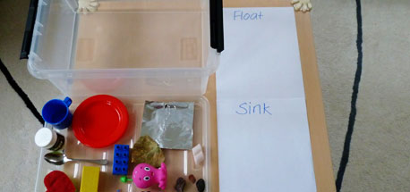 Educating CHildren|Preschool|Water|Sinkers or Floaters